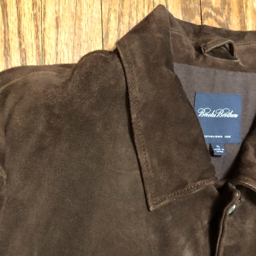 Brooks Brothers Lamb Suede Coat - Picture 4 of 9